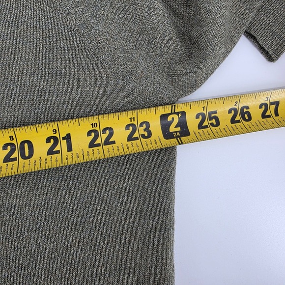 Jos A Bank Signature Collection Green Merino Wool V Neck Sweater Men's XL Green - Picture 7 of 7